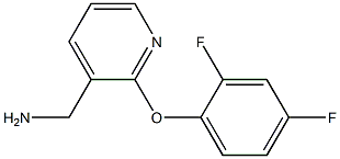 [2-(2,4-difluorophenoxy)pyridin-3-yl]methylamine Struktur