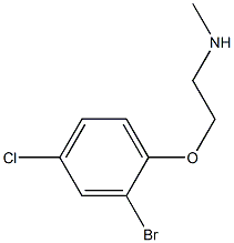 [2-(2-bromo-4-chlorophenoxy)ethyl](methyl)amine Struktur