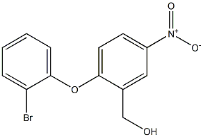 [2-(2-bromophenoxy)-5-nitrophenyl]methanol Struktur