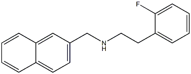 [2-(2-fluorophenyl)ethyl](naphthalen-2-ylmethyl)amine Struktur