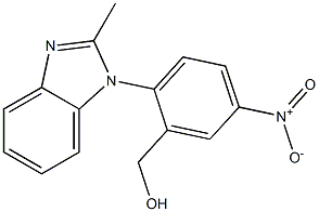 [2-(2-methyl-1H-1,3-benzodiazol-1-yl)-5-nitrophenyl]methanol Struktur