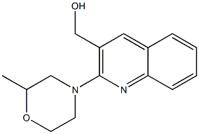 [2-(2-methylmorpholin-4-yl)quinolin-3-yl]methanol Struktur