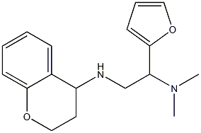 [2-(3,4-dihydro-2H-1-benzopyran-4-ylamino)-1-(furan-2-yl)ethyl]dimethylamine Struktur