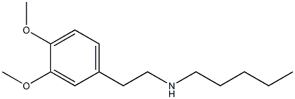 [2-(3,4-dimethoxyphenyl)ethyl](pentyl)amine Struktur