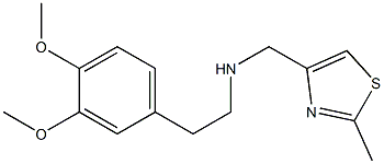 [2-(3,4-dimethoxyphenyl)ethyl][(2-methyl-1,3-thiazol-4-yl)methyl]amine Struktur