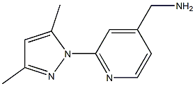 [2-(3,5-dimethyl-1H-pyrazol-1-yl)pyridin-4-yl]methylamine Struktur