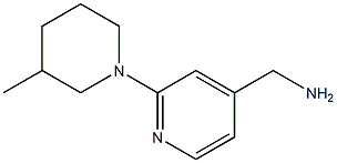 [2-(3-methylpiperidin-1-yl)pyridin-4-yl]methylamine Struktur