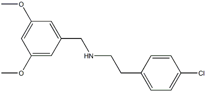 [2-(4-chlorophenyl)ethyl][(3,5-dimethoxyphenyl)methyl]amine Struktur