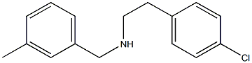 [2-(4-chlorophenyl)ethyl][(3-methylphenyl)methyl]amine Struktur