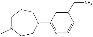 [2-(4-methyl-1,4-diazepan-1-yl)pyridin-4-yl]methanamine Struktur