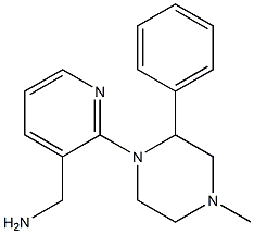 [2-(4-methyl-2-phenylpiperazin-1-yl)pyridin-3-yl]methanamine Struktur