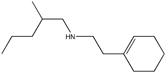 [2-(cyclohex-1-en-1-yl)ethyl](2-methylpentyl)amine Struktur