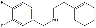 [2-(cyclohex-1-en-1-yl)ethyl][(3,4-difluorophenyl)methyl]amine Struktur