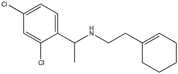 [2-(cyclohex-1-en-1-yl)ethyl][1-(2,4-dichlorophenyl)ethyl]amine Struktur