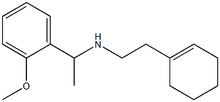 [2-(cyclohex-1-en-1-yl)ethyl][1-(2-methoxyphenyl)ethyl]amine Struktur