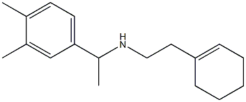 [2-(cyclohex-1-en-1-yl)ethyl][1-(3,4-dimethylphenyl)ethyl]amine Struktur