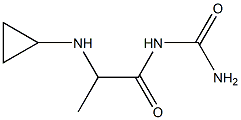 [2-(cyclopropylamino)propanoyl]urea Struktur