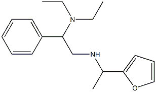 [2-(diethylamino)-2-phenylethyl][1-(furan-2-yl)ethyl]amine Struktur