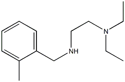 [2-(diethylamino)ethyl][(2-methylphenyl)methyl]amine Struktur