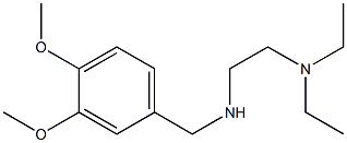 [2-(diethylamino)ethyl][(3,4-dimethoxyphenyl)methyl]amine Struktur