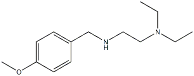 [2-(diethylamino)ethyl][(4-methoxyphenyl)methyl]amine Struktur