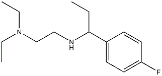 [2-(diethylamino)ethyl][1-(4-fluorophenyl)propyl]amine Struktur