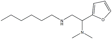 [2-(dimethylamino)-2-(furan-2-yl)ethyl](hexyl)amine Struktur