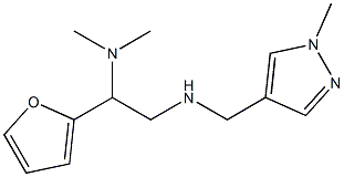 [2-(dimethylamino)-2-(furan-2-yl)ethyl][(1-methyl-1H-pyrazol-4-yl)methyl]amine Struktur