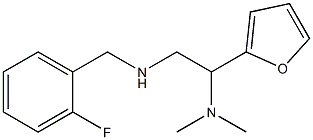 [2-(dimethylamino)-2-(furan-2-yl)ethyl][(2-fluorophenyl)methyl]amine Struktur