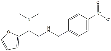 [2-(dimethylamino)-2-(furan-2-yl)ethyl][(4-nitrophenyl)methyl]amine Struktur