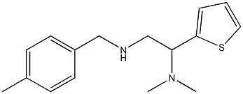 [2-(dimethylamino)-2-(thiophen-2-yl)ethyl][(4-methylphenyl)methyl]amine Struktur