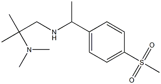 [2-(dimethylamino)-2-methylpropyl][1-(4-methanesulfonylphenyl)ethyl]amine Struktur