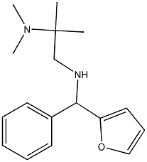 [2-(dimethylamino)-2-methylpropyl][furan-2-yl(phenyl)methyl]amine Struktur