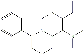 [2-(dimethylamino)-3-ethylpentyl](1-phenylbutyl)amine Struktur