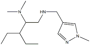 [2-(dimethylamino)-3-ethylpentyl][(1-methyl-1H-pyrazol-4-yl)methyl]amine Struktur