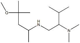 [2-(dimethylamino)-3-methylbutyl](4-methoxy-4-methylpentan-2-yl)amine Struktur