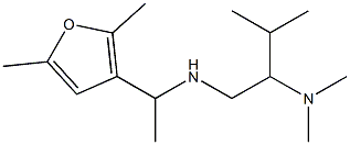 [2-(dimethylamino)-3-methylbutyl][1-(2,5-dimethylfuran-3-yl)ethyl]amine Struktur