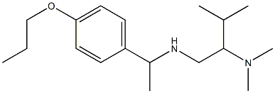 [2-(dimethylamino)-3-methylbutyl][1-(4-propoxyphenyl)ethyl]amine Struktur