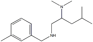 [2-(dimethylamino)-4-methylpentyl][(3-methylphenyl)methyl]amine Struktur