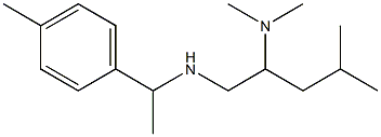 [2-(dimethylamino)-4-methylpentyl][1-(4-methylphenyl)ethyl]amine Struktur