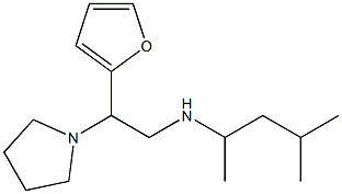 [2-(furan-2-yl)-2-(pyrrolidin-1-yl)ethyl](4-methylpentan-2-yl)amine Struktur