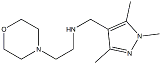 [2-(morpholin-4-yl)ethyl][(1,3,5-trimethyl-1H-pyrazol-4-yl)methyl]amine Struktur