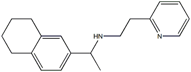 [2-(pyridin-2-yl)ethyl][1-(5,6,7,8-tetrahydronaphthalen-2-yl)ethyl]amine Struktur