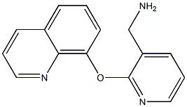 [2-(quinolin-8-yloxy)pyridin-3-yl]methanamine Struktur