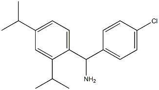 [2,4-bis(propan-2-yl)phenyl](4-chlorophenyl)methanamine Struktur