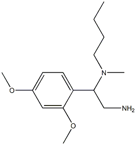 [2-amino-1-(2,4-dimethoxyphenyl)ethyl](butyl)methylamine Struktur