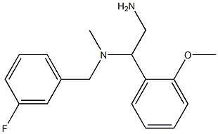 [2-amino-1-(2-methoxyphenyl)ethyl][(3-fluorophenyl)methyl]methylamine Struktur