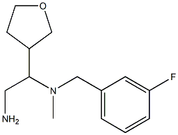 [2-amino-1-(oxolan-3-yl)ethyl][(3-fluorophenyl)methyl]methylamine Struktur