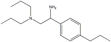 [2-amino-2-(4-propylphenyl)ethyl]dipropylamine Struktur