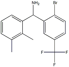 [2-bromo-5-(trifluoromethyl)phenyl](2,3-dimethylphenyl)methanamine Struktur